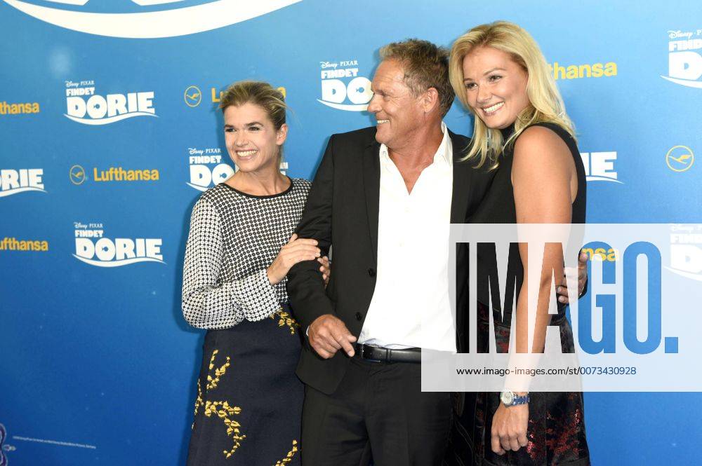 Anke Engelke, Christian Tramitz und Franziska van Almsick bei der Premiere des Kinofilms Findet Dorie Finding Dory im Zoo Palast. Berlin, 15.09.2016 Foto:xFredericx xFuturexImage
