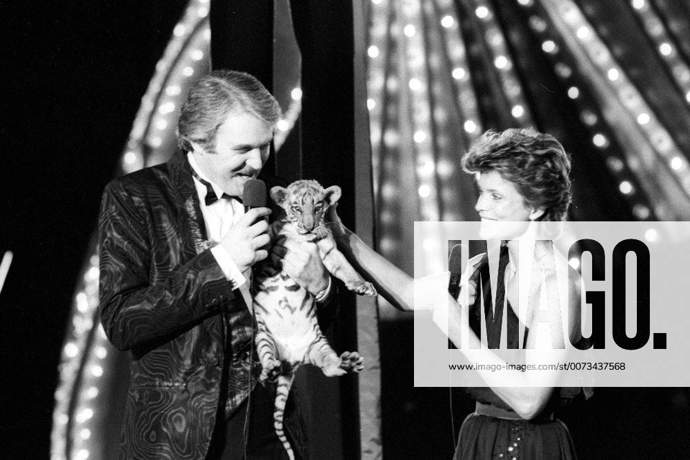 Telezirkus 1983, Schauspielerin Uschi Glas und Zirkusdirektor Franz Althoff