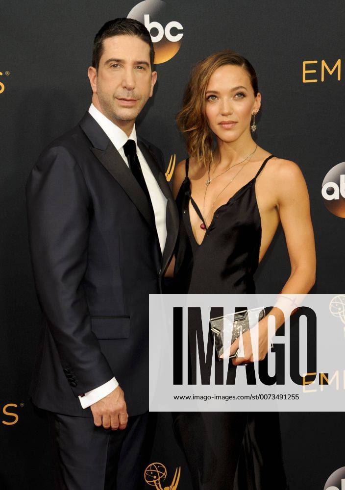 David Schwimmer & wife Zoe Buckman 68TH ANNUAL EMMY AWARDS: ARRIVALS Los Angeles Patrick Rideaux PicturePerfect