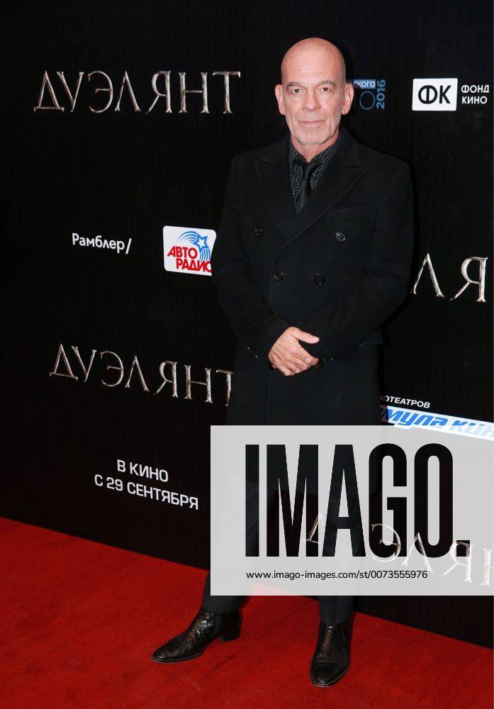 German actor Martin Wuttke attends the Moscow premiere of Russian director Alexei Mizgirev s new film The Duelist at the Formula Kino na Kutuzovskom Cinema. Sergei Fadeichev TASS TS031F32
