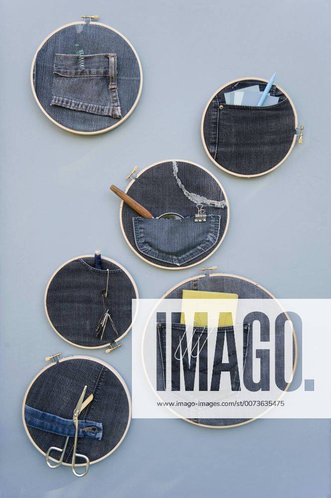 DIY, pinboard, embroidery frame, denim GISF000240
