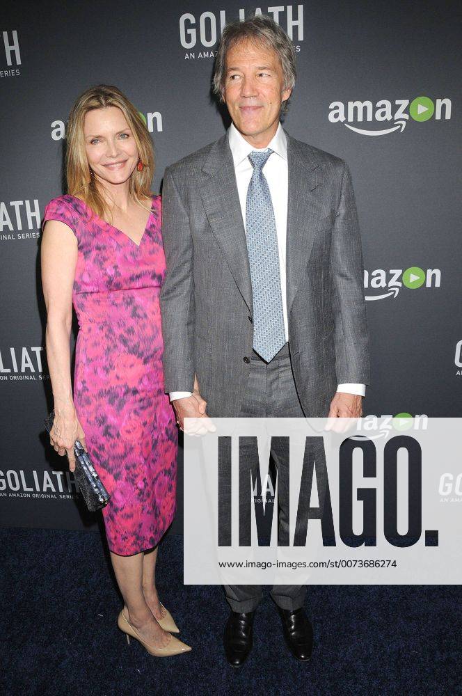 Los Angeles, California, United States - September 29th 2016 - Los Angeles California USA - Actress MICHELLE PFEIFFER, Writer Executive Producer DAVID E. KELLEY at the Goliath Premiere held at the London West Hollywood Hotel, Los Angeles Los Angeles United States - ZUMAf05_