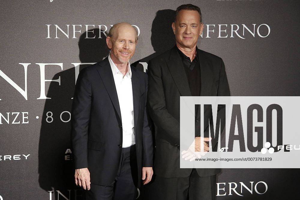 Ron Howard and Tom Hanks - Florence 8th October 2016. Inferno World Premiere. SamanthaxZucchi
