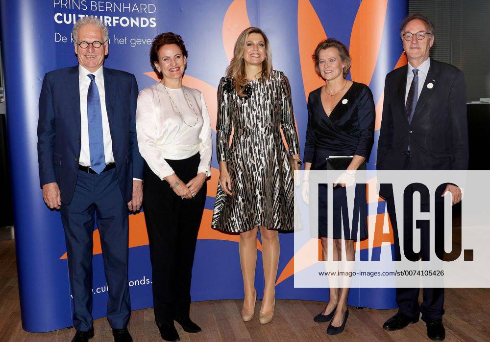 Amsterdam Queen Maxima during the Prince Bernhard Cultuurfonds award at the Muziekgebouw aan ’t IJ in Amsterdam. The award, 150.000 euro, was presented to architect Francine Houben.