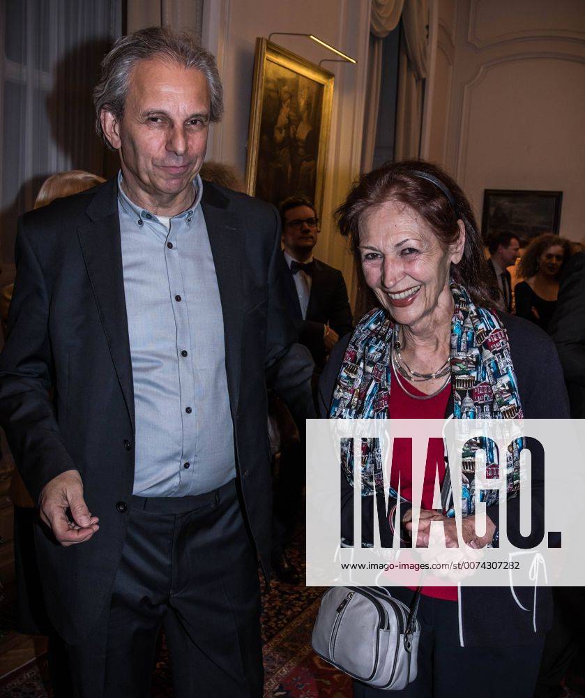 Nick Rodwell and Fanny Rodwell pictured during a ceremony to award the Officer in the Order of Leopold rank, Friday 04 November 2016 in Paris, France. Rodwell Vlamynck is receiving the honour for her efforts managing the heritage of her first husband, cartoonist Herge. CHRISTOPHExPETITxTESSON 04972343