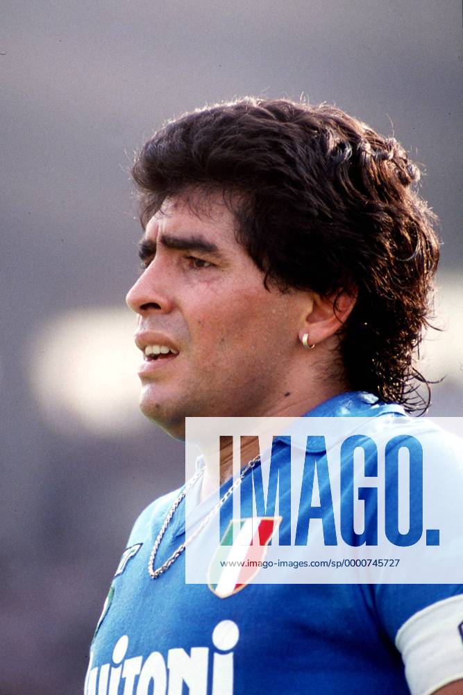 Diego Armando Maradona (Napoli) Fußball Herren Serie A 1987 1988, 1. Italienische Liga, SSC Neapel Porträt Neapel