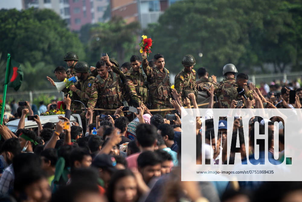 Protests In Bangladesh People are celebrating at the Parliament House after the fall of the country s Prime Minister Sheikh Hasina in Dhaka, Bangladesh, on August 6, 2024. Dhaka Bangladesh