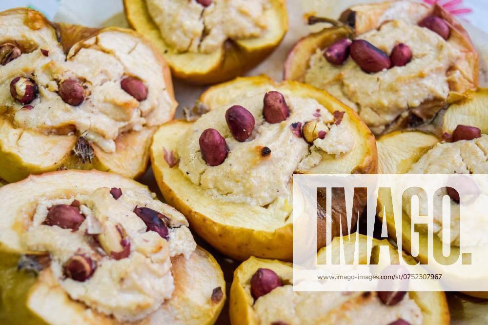 Baked apples with cottage cheese, Baked apples with cottage cheese and peanuts., Baked apples with cottage cheese and peanuts., 27.10.2023,