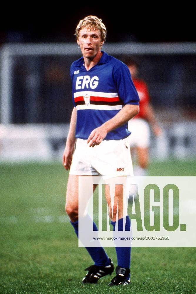 Alexei Mikhailichenko (Sampdoria) Fußball Herren Serie A 1990 1991, 1. Italienische Liga, Sampdoria Genua Einzelbild Genua