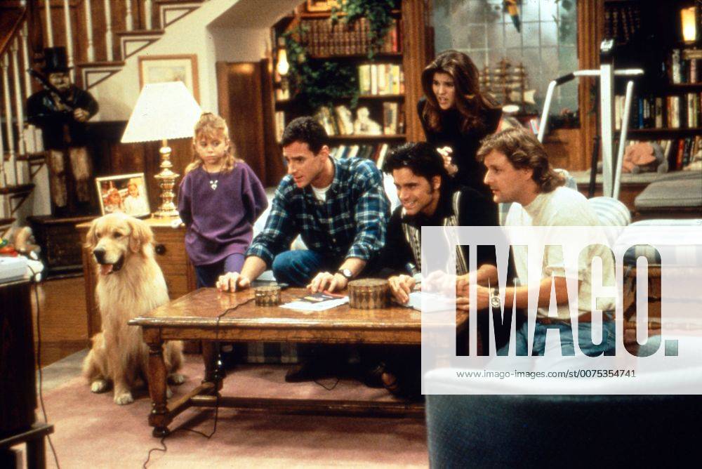 Full House, Sitcom, USA 1987 - 1995, Staffel 8, Darsteller: Mary Kate oder Ashley Olsen, Bob Saget, John Stamos, Lori Loughlin, Dave Coulier