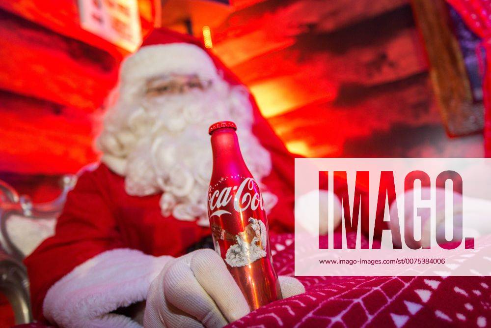 Coca Cola truck - Pula, Croatia 18.12.2016., Pula, Croatia - Big Coca Cola truck witha Santa Claouse visited town during holidays. NelxPavletic PIXSELL