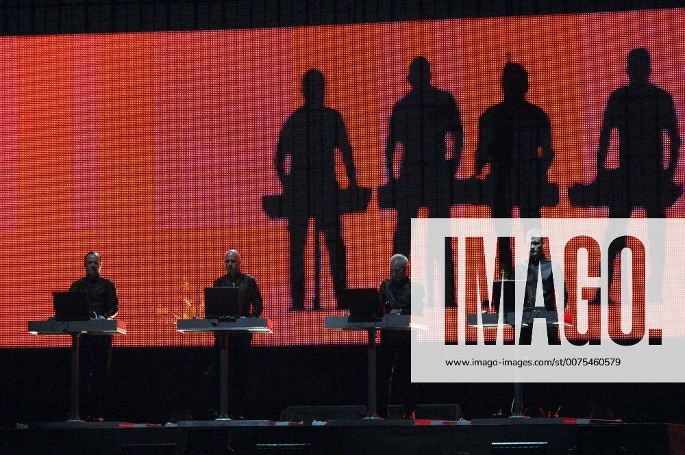 Apr 26, 2008 - Indio, California, USA - Musicians KRAFTWERK perform live as part of the 2008 Coachella Valley Music and Arts Festival that is taking place at the Empire Polo Field located in Indio. The Three day festival will attract over 160,000 fans to see musicians on five different stages in the desert of California. - ZUMAm78_ 20080426_cob_m78_029