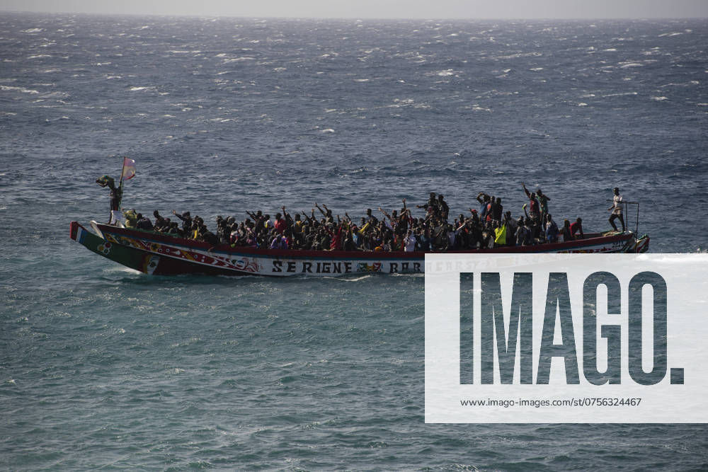 Two new cayucos arrive at the port of La Restinga El Hierro One of the two cayucos arrives at the port of La Restinga, on August 22, 2024, in El Hierro, Canary Islands Spain The first cayuco that arrived at the island had 188 migrants, among them 14 women After disembarking, several of these people were taken to the hospital because of physical discomfort The second cayuco arrived by its own means at the port an hour later with another 76 migrants on board, five of them women 22 AUGUST 2024 CAYUCO MIGRANTS PORT OF LA RESTINGA EL HIERRO CANARY ISLANDS El Hierro Canary Islands El Hierro Canary Islands Canary Islands Spain