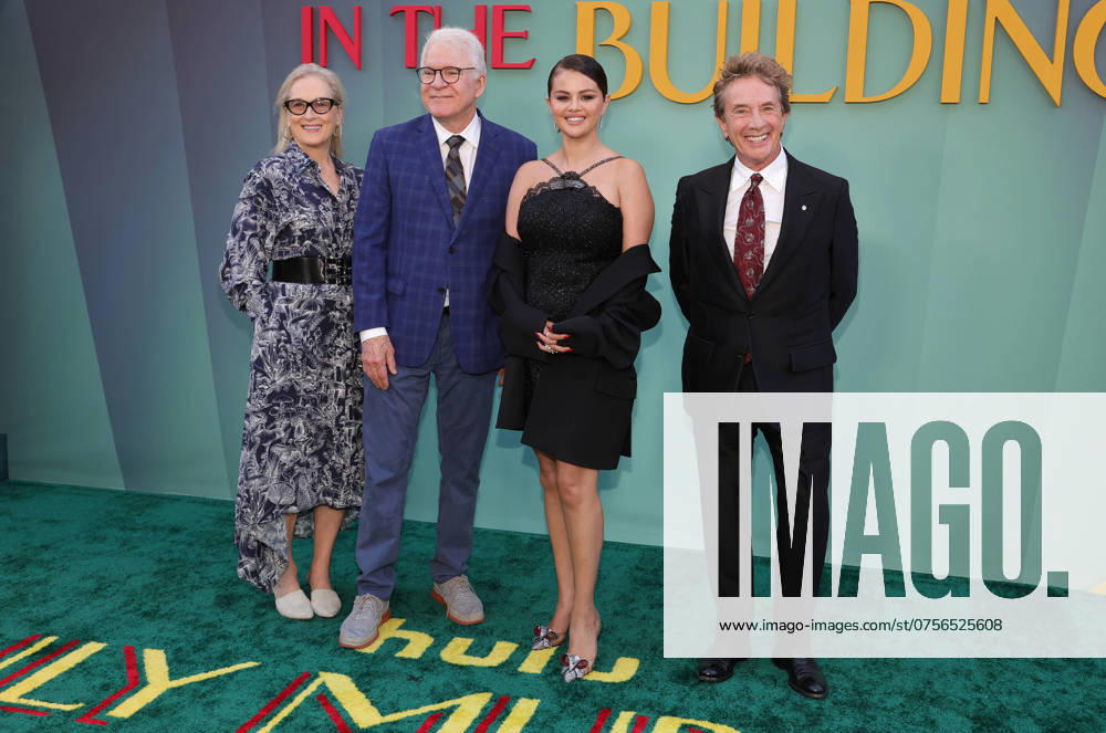 Celebrities attend the Season 4 Premiere Of Hulu s Only Murders In The Building at Paramount Studios, Los Angeles Featuring: Meryl Streep, Steve Martin, Selena Gomez, Martin Short Where: Los Angeles, California, United States When: 23 Aug 2024 Credit: Faye s Vision Cover Images . NOT FOR USE BY NEWSPAPERS BASED IN THE UK.