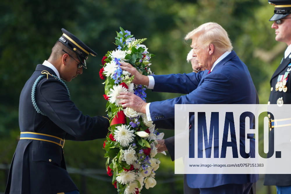 Donald Trump Visits Arlington Cemetery To Pay Tribute To The 13 Servicemembers Killed During The Afghanistan Evactuation. Donald Trump visits Arlington Cemetery to pay tribute to the 13 servicemembers killed during the Afghanistan evacuation. Arlington VA United States