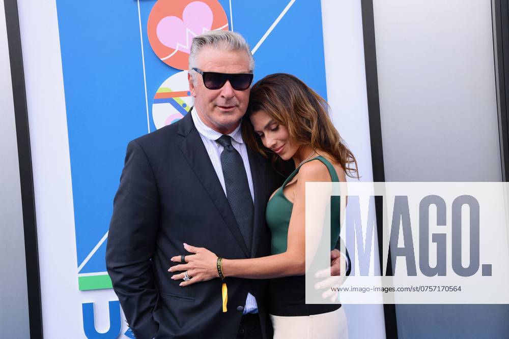 US Open - Celebs on the red carpet - Day 1 Alec Baldwin and Hilaria Baldwin attend the opening night of the 2024 US Open in New York, NY on August 26, 2024. Photo by Charles Guerin ABACAPRESS.COM New York NY USA