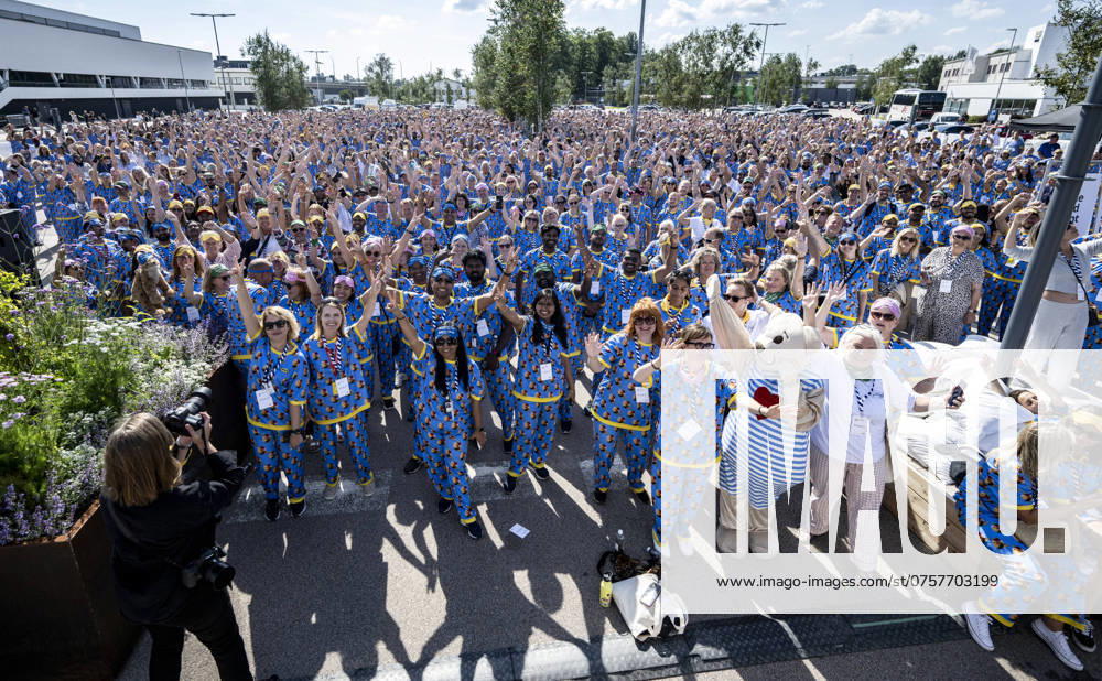 IKEA workers in Älmhult, Sweden, broke the Guinness world record on Wednesday, 28 August 2024, in the category of the largest gathering of people in a two piece pyjamas in the same place The record was set at 2052 people The record was set at the parking lot outside the IKEA Museum and representatives of Guinness World Records were on hand to