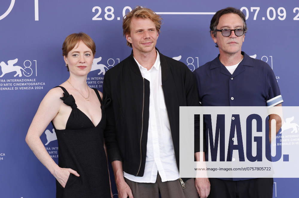 Leonie Benesch, Tim Fehlbaum and Ben Chaplin at the photocall for the feature film September 5 at the Biennale di Venezia 2024 81 Venice International Film Festival at the Palazzo del Casino Venice, 29 08 2024 Foto:xD.xBedrosianx xFuturexImagex september_4803