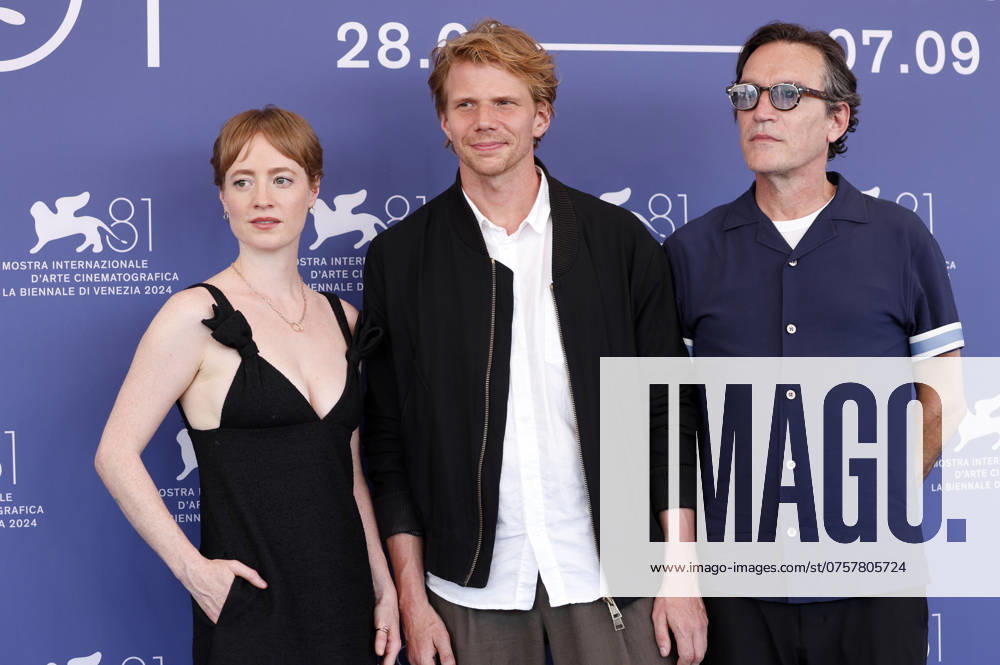 Leonie Benesch, Tim Fehlbaum and Ben Chaplin at the photocall for the feature film September 5 at the Biennale di Venezia 2024 81 Venice International Film Festival at the Palazzo del Casino Venice, 29 08 2024 Foto:xD.xBedrosianx xFuturexImagex september_4804