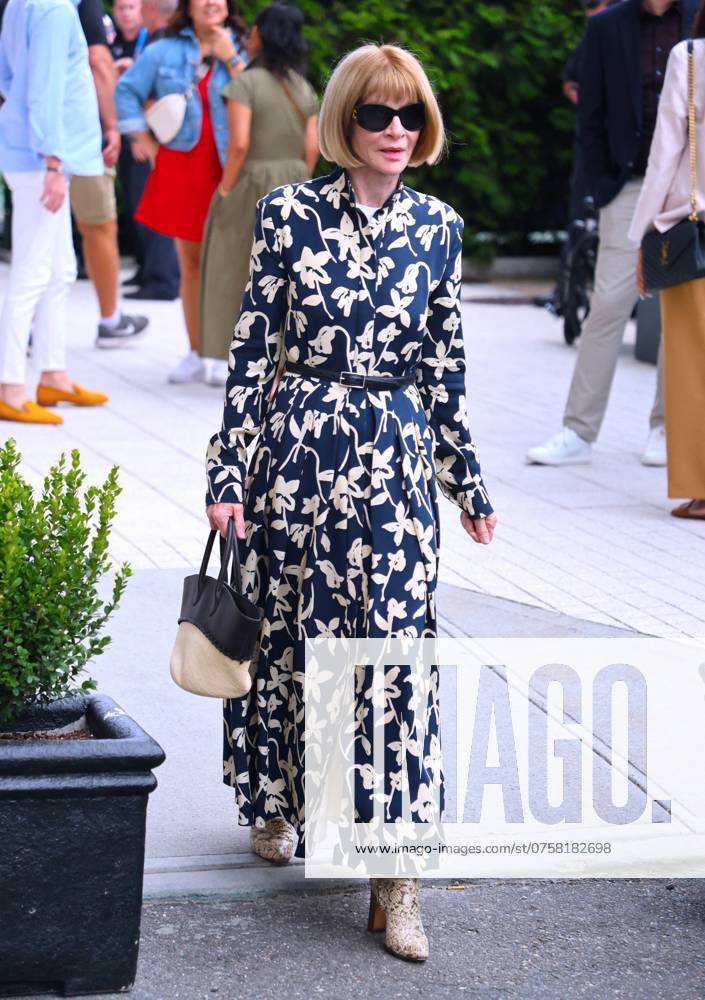 US Open - Celebs on the blue carpet - Day 5 Anna Wintour arrives at the third round tennis match at the US Open in New York, NY on August 30, 2024. Photo by Charles Guerin ABACAPRESS.COM New York NY USA