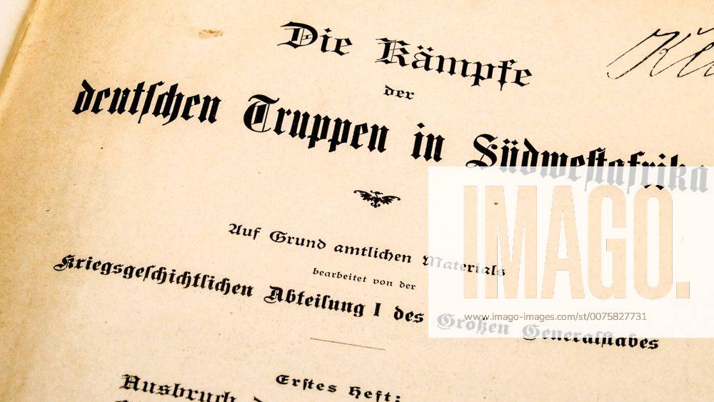 Buch Die Kämpfe der deutschen Truppen in Südwestafrika, Geschichte, Namibia, Genozit, Herero, Kompanie Franke, amtlich, deutsche Schrift, Kolonie, Schutztruppe, Stamm, Ureinwohner