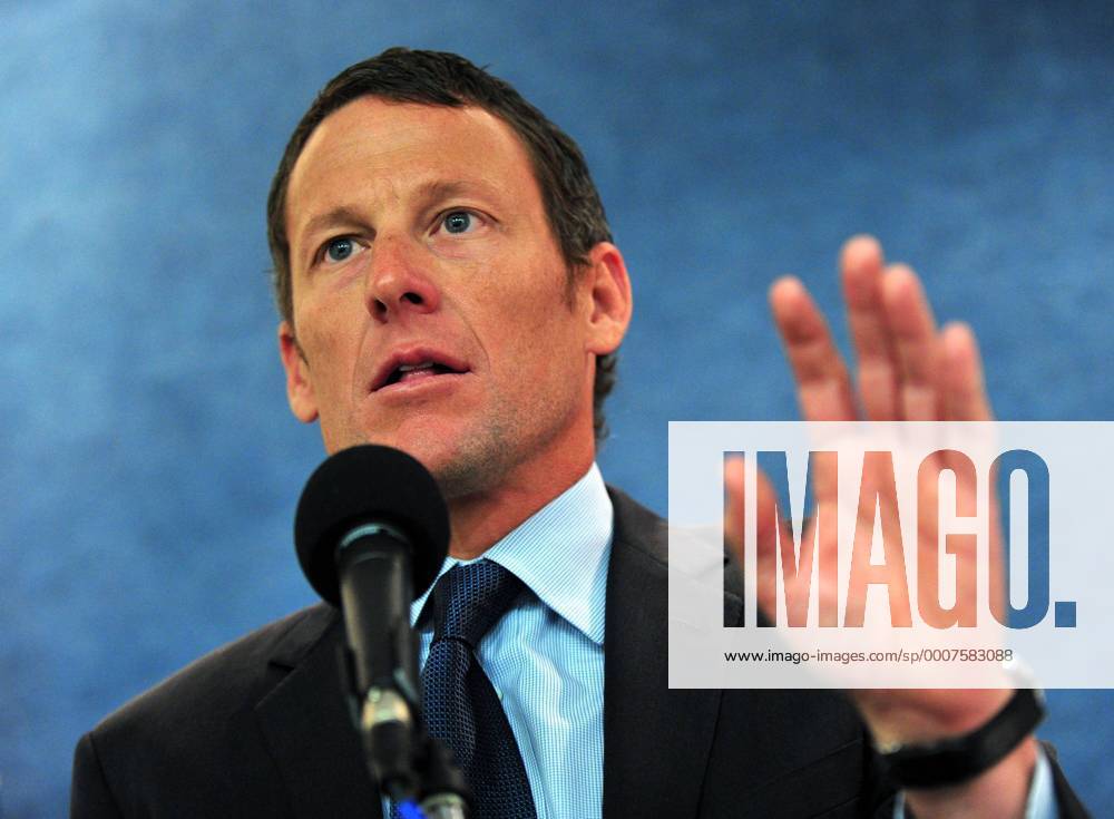 Lance Armstrong (USA) delivers remarks at a press conference held to urge Congress to oppose cuts to cancer research and prevention programs, in Washington on March 24, 2011. WAP20110324311