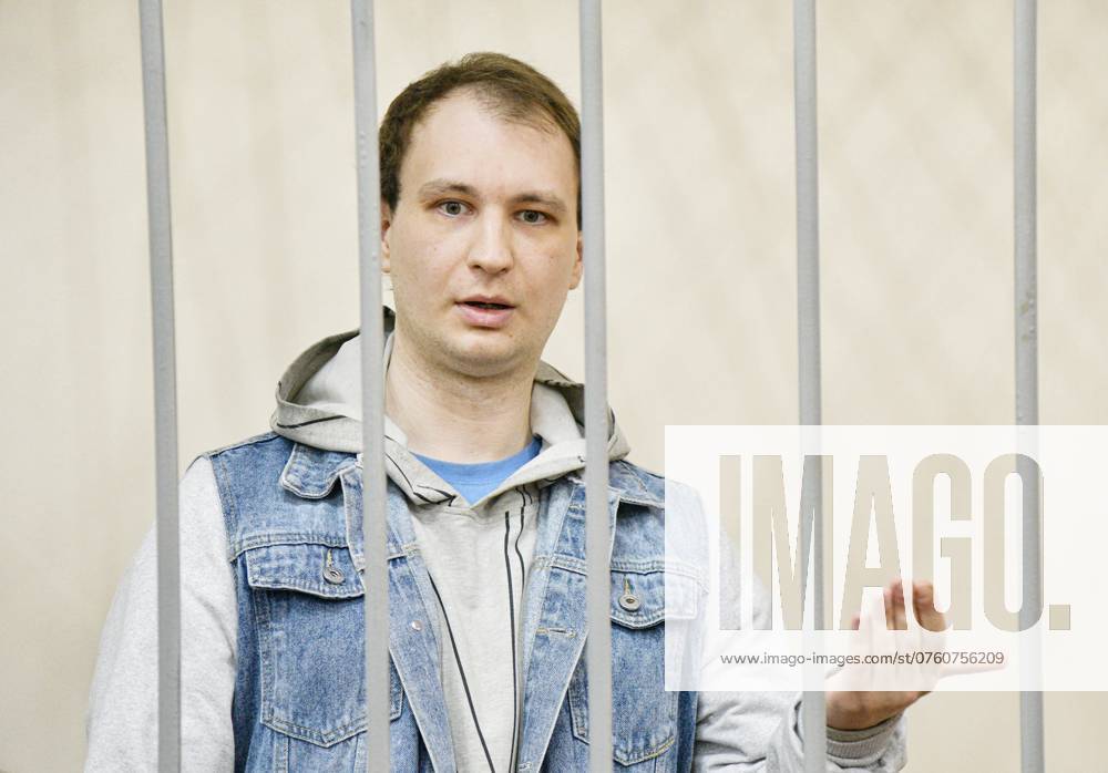 Russia US Ex-Marine Trial 8760728 09.09.2024 Robert Gilman, a 28-year-old former US Marine already serving a prison sentence for attacking a police officer while drunk and now facing new assault charges, is seen inside a defendant s cage during a hearing at Central District Court in Voronezh, Russia. Andrey Arhipov Sputnik Voronezh Russia