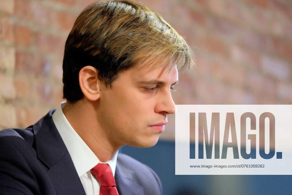Right wing commentator Milo Yiannopoulos appeared at a news conference during which he announced his resignation as a senior editor with Breitbart News on February 21 2017 in New York City