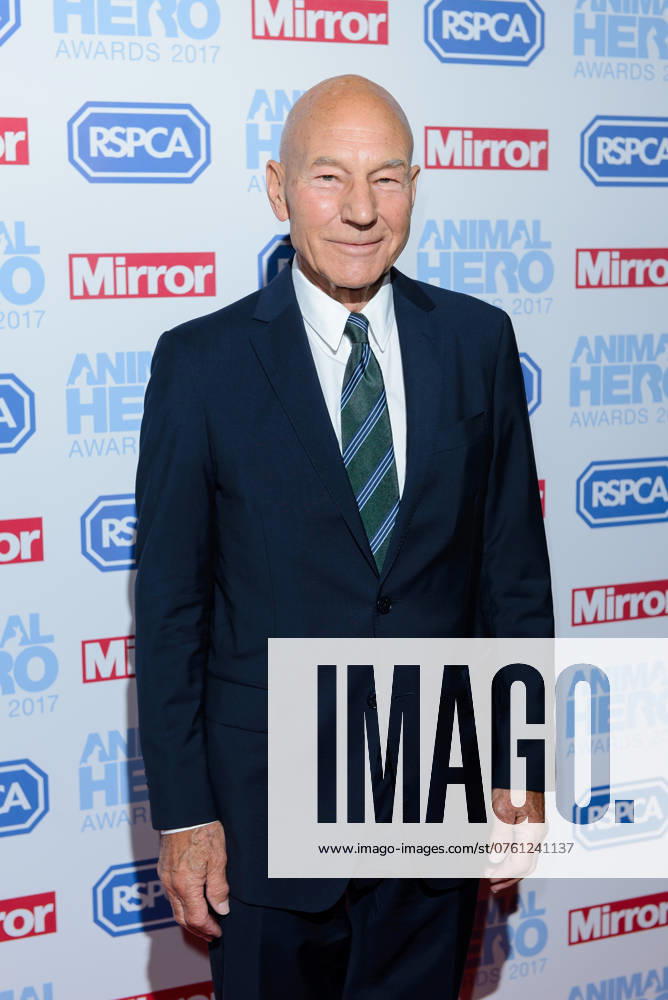 Sir Patrick Stewart attends the Animal Hero Awards 2017 on the 7th September at Grosvenor Hotel, London, United Kingdom. JHMH10151