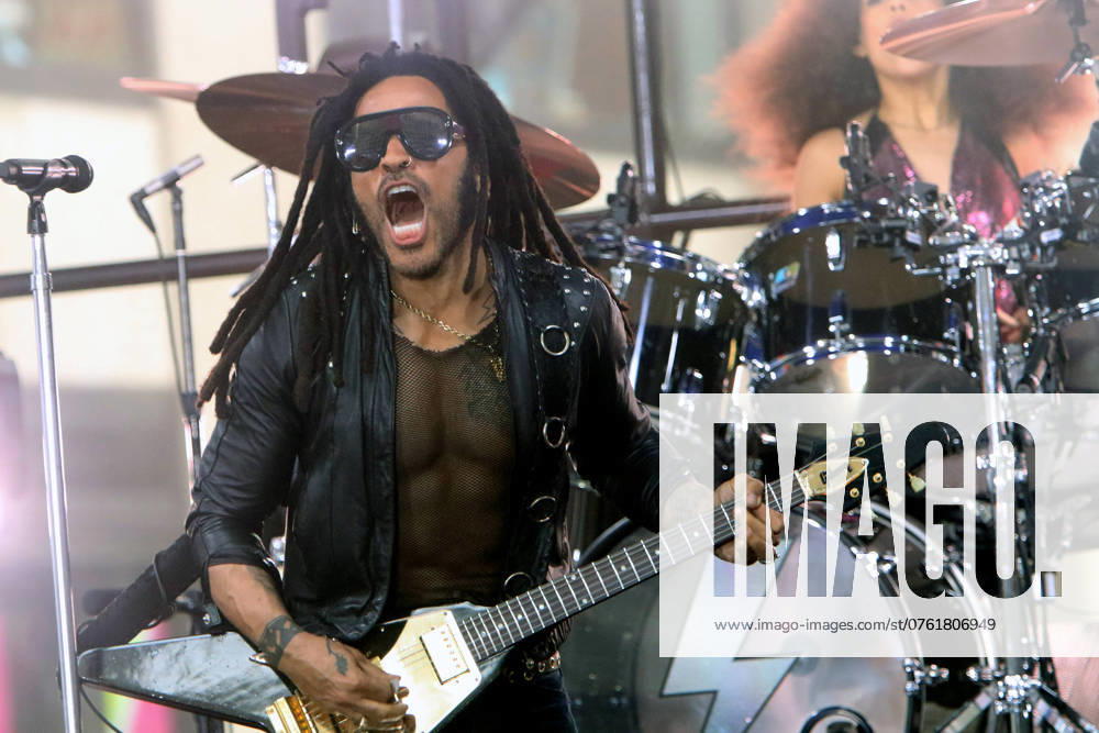 NEW YORK, NY - SEPTEMBER 12: Lenny Kravitz performs on Today s Citi Summer Concert Series in New York City on September 12, 2024.