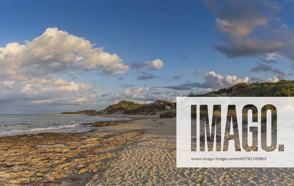 Beach hike to the Torre Guaceto in Apulia, Italy through the maritime nature reserve