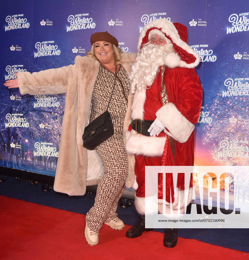 Gemma Collins attends the Hyde Park Winter Wonderland Preview Night 2022 in London, England. UK. Thursday 17th November 2022. -