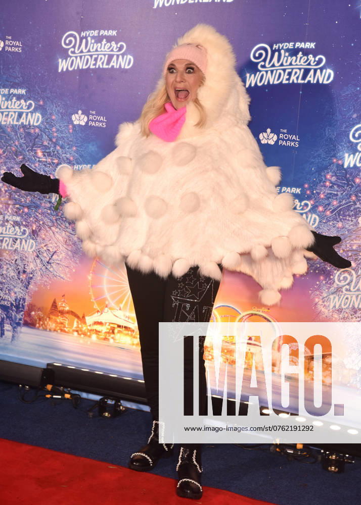 Vanessa Feltz attends the Hyde Park Winter Wonderland Preview Night 2022 in London, England. UK. Thursday 17th November 2022. -