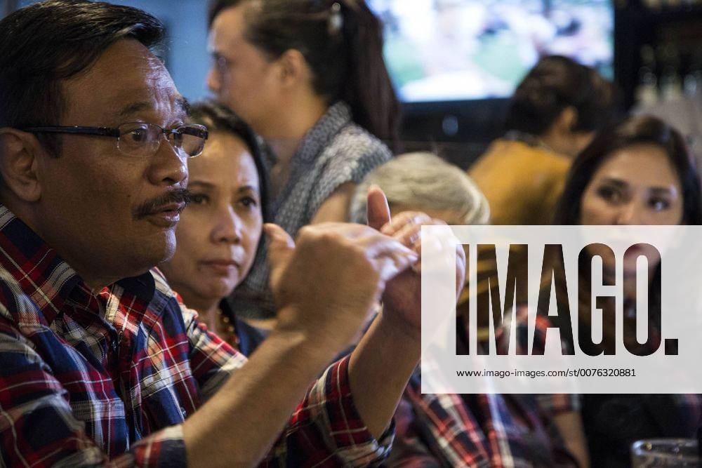 South Jakarta, Jakarta, Indonesia - Jakarta, 17 January 2017 : DJAROT SAIFUL HIDAYAT candidate of Jakarta Vice Governor held campaign at Cilandak Town Square Cafe in Jakarta. Djarot as BASUKI TJAHAJA PURNAMA partner in Jakarta Governor Election believe to be the bridging to muslim voters in Jakarta. Some belief that if Ahok find guilty in trial, Djarot will become Jakarta 1. South Jakarta Indonesia - ZUMAh128 20170117_zap_h128_022