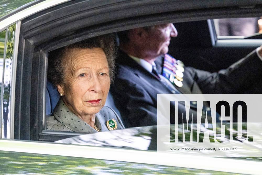 Oosterbeek, The Netherlands, 2024-09-22 12:35:18 OOSTERBEEK, 14-02-2024, British War CemeteryBritish Princess Anne and her husband Timothy Laurence at the British War Cemetery in Oosterbeek. The Airborne Memorial Service is being held there for the eightieth time, to commemorate the Allied soldiers who died in 1944 during Operation Market Garden PHOTO: NLBeeld Patrick van Emst Credit: NL Beeld Patrick van Emst