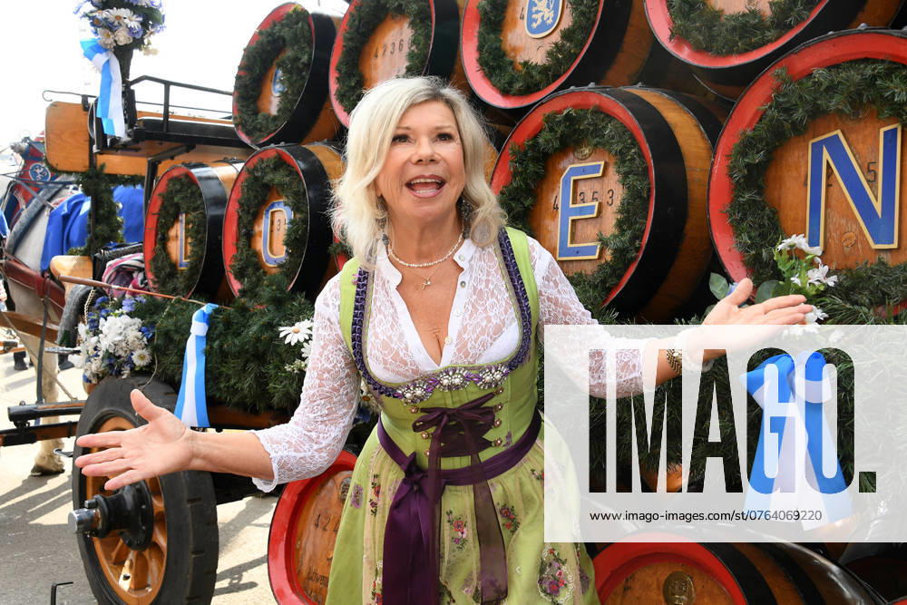 Marianne Hartl arriving at the Sixt Damenwiesn on 23 09 2024 at the Oktoberfest in Munich Sixt Damenwiesn at the Oktoberfest 2024 in Munich
