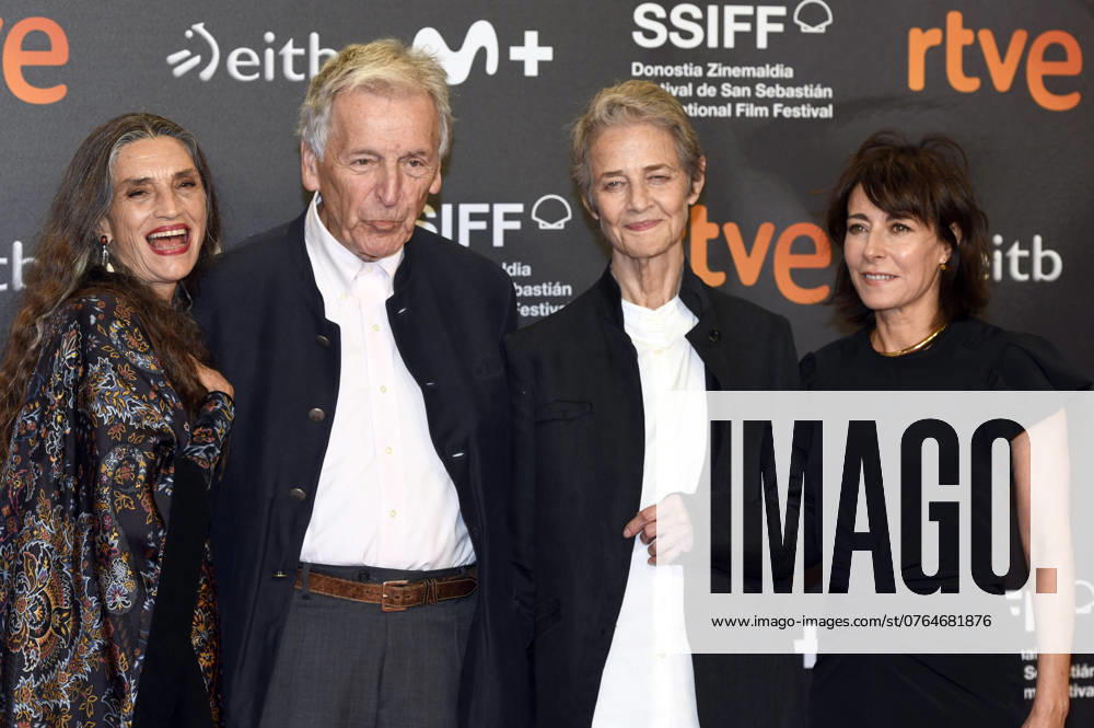 Angela Molina, Costa Gavras, Charlotte Rampling and Marilyne Canto at the premiere of the feature film Le dernier souffle Last Breath at the 72nd San Sebastian International Film Festival Festival Internacional de Cine de San Sebastian in the Kursaal San Sebastian, 25 09 2024 Foto:xC.xNiehausx xFuturexImagex breath_4963