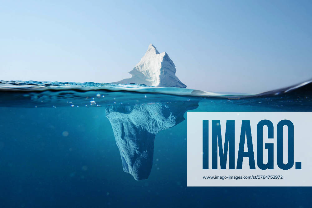 Iceberg at Ocean Beauty Outlook at Water Global Heating melting Glacier hidden Danger Concept 1102815347