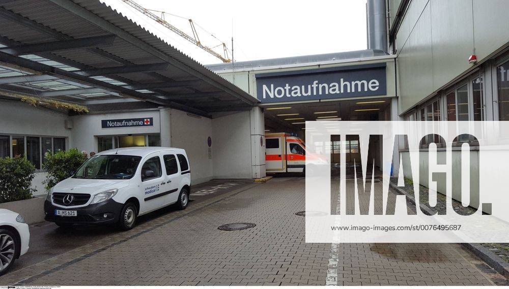 Feature Symbol: Notfallklinik Augsburg 05 16 pp Zentrale Notaufnahme am Klinikum Augsburg im Mai 2016 Klinik Spital Hospital Krankenhaus Notfall Notf lle quer