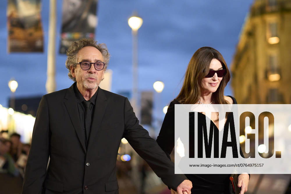 72nd San Sebastian International Film Festival: Maria Callas: Letters and Memoir Red Carpet Monica Bellucci, Tim Burton attended Maria Callas: Letters and Memoir Red Carpet during 72nd San Sebastian International Film Festival at Victoria Eugenia Theatre on September 26, 2024 in Donostia San Sebastian, Spain Photo by IMAGO MPG Donostia San Sebastian Victoria Eugenia Theatre Euskadi Spain