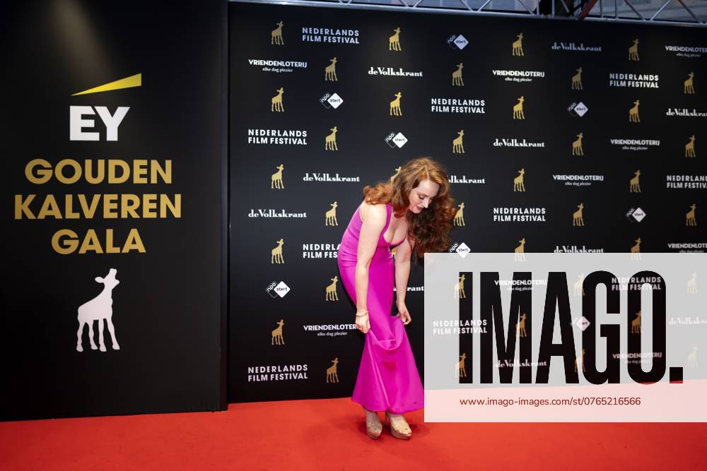 UTRECHT - Dian Biemans on the red carpet during the Golden Calf Gala of the 44th edition of the Netherlands Film Festival (NFF). During the closing night of the festival, the most important film awards of the Netherlands are presented. ANP RAMON VAN FLYMEN netherlands out - belgium out