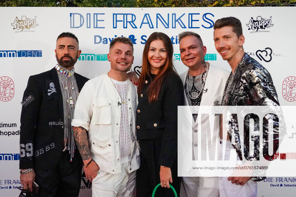 Jungle camp participant Manuel Flickinger accompanied by Sebastian and David Franke host a Charity 4 Pets Party to celebrate moving into their house in Mörfelden Walldorf Mörfelden Walldorf 28 09 2024 Charity 4 Pets Party at Die Frankes