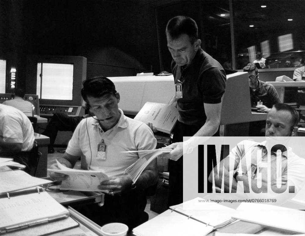 CAPE CANAVERAL, Fla. - Mercury astronauts, from left, Wally Schirra, Deke Slayton and Alan Shepard work inside the Mercury Control Center where they were stationed during the Faith 7 mission of astronaut Gordon Cooper, launched on May 15, 1963. This was the final mission of the Mercury Program. The Mercury Mission Control Center in Florida played a key role in the United States early spaceflight program. Located at Cape Canaveral Air Force Station, the original part of the building was constructed between 1956 and 1958, with additions in 1959 and 1963. The facility officially was transferred to NASA on Dec. 26, 1963, and served as mission control during all the Project Mercury missions, as well as the first three flights of the Gemini Prog