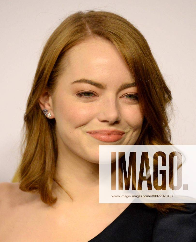 Actress Emma Stone attends the 89th annual Academy Awards Oscar nominees luncheon at the Beverly Hilton Hotel in Beverly Hills, California on February 6, 2017. LAP20170206032 JIMxRUYMEN