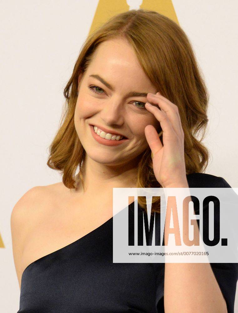 Actress Emma Stone attends the 89th annual Academy Awards Oscar nominees luncheon at the Beverly Hilton Hotel in Beverly Hills, California on February 6, 2017. LAP20170206040 JIMxRUYMEN