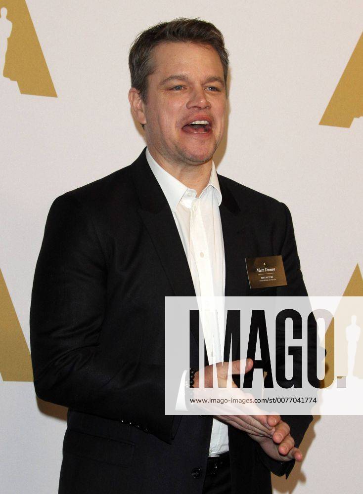Beverly Hills, CA, United States - 6 February 2017 - Los Angeles, California - Matt Damon... 89th Oscars Nominees Luncheon held in the Grand Ballroom at the Beverly Hilton Hotel in Beverly Hills. Photo Credit: AdMedia Beverly Hills United States - ZUMAa123 20170206_zaa_a123_072