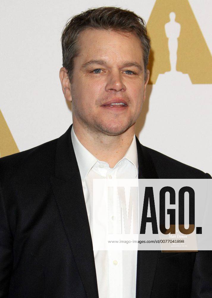 Beverly Hills, CA, United States - 6 February 2017 - Los Angeles, California - Matt Damon... 89th Oscars Nominees Luncheon held in the Grand Ballroom at the Beverly Hilton Hotel in Beverly Hills. Photo Credit: AdMedia Beverly Hills United States - ZUMAa123 20170206_zaa_a123_076