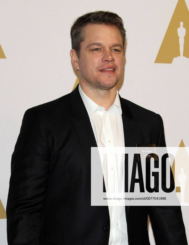 Beverly Hills, CA, United States - 6 February 2017 - Los Angeles, California - Matt Damon... 89th Oscars Nominees Luncheon held in the Grand Ballroom at the Beverly Hilton Hotel in Beverly Hills. Photo Credit: AdMedia Beverly Hills United States - ZUMAa123 20170206_zaa_a123_079