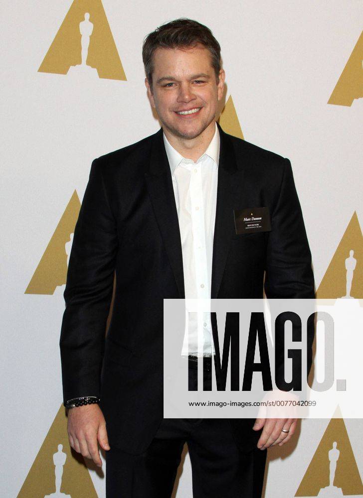 Beverly Hills, CA, United States - 6 February 2017 - Los Angeles, California - Matt Damon... 89th Oscars Nominees Luncheon held in the Grand Ballroom at the Beverly Hilton Hotel in Beverly Hills. Photo Credit: AdMedia Beverly Hills United States - ZUMAa123 20170206_zaa_a123_086