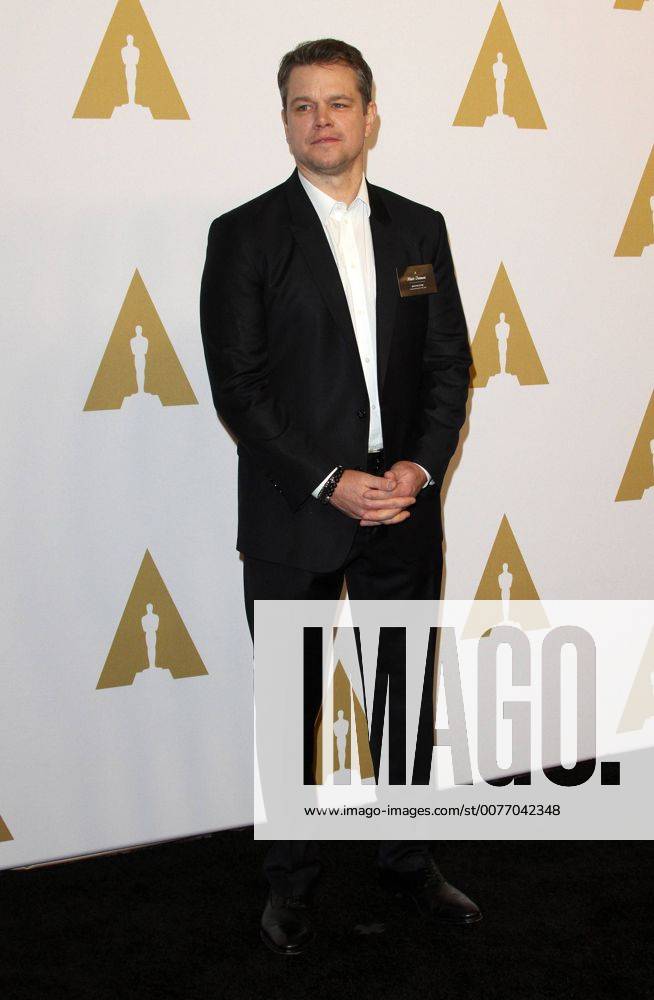 Beverly Hills, CA, United States - 6 February 2017 - Los Angeles, California - Matt Damon... 89th Oscars Nominees Luncheon held in the Grand Ballroom at the Beverly Hilton Hotel in Beverly Hills. Photo Credit: AdMedia Beverly Hills United States - ZUMAa123 20170206_zaa_a123_095